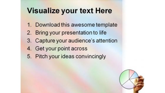 Chart Pie Business PowerPoint Background And Template 1210