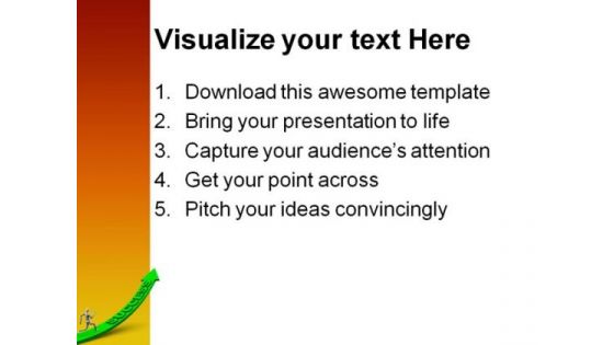 Chasing Success Business PowerPoint Background And Template 1210