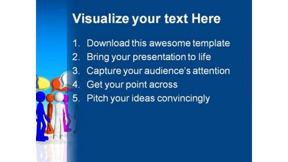 Chat Between People Business PowerPoint Background And Template 1210