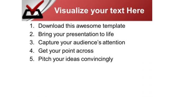 Check Box And Check Mark Business PowerPoint Templates Ppt Background For Slides 1112