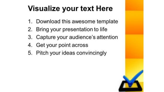 Check Box And Check Mark Marketing PowerPoint Templates And PowerPoint Themes 0912