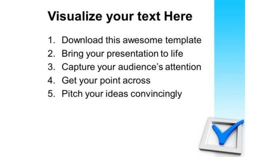 Check Box And Check Mark Symbol PowerPoint Templates And PowerPoint Themes 1012