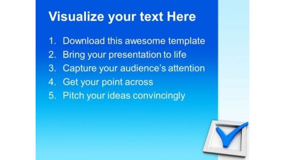 Check Box And Check Mark Symbol PowerPoint Templates And PowerPoint Themes 1012