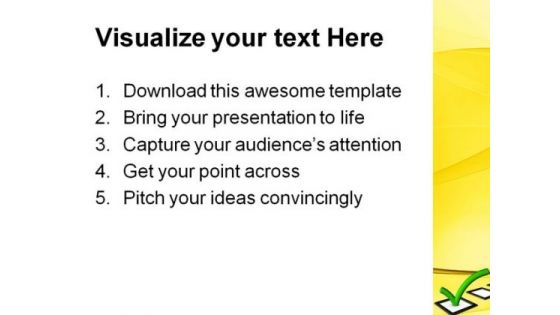 Check List Choices Business PowerPoint Themes And PowerPoint Slides 0611