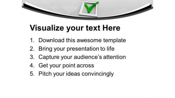 Check Mark Success PowerPoint Templates Ppt Backgrounds For Slides 0113