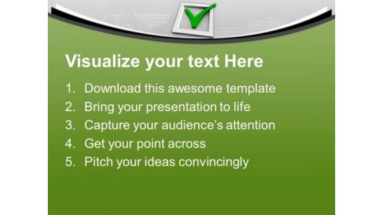 Check Mark Success PowerPoint Templates Ppt Backgrounds For Slides 0113