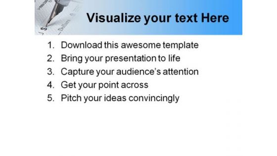 Check Writing Finance PowerPoint Themes And PowerPoint Slides 0711