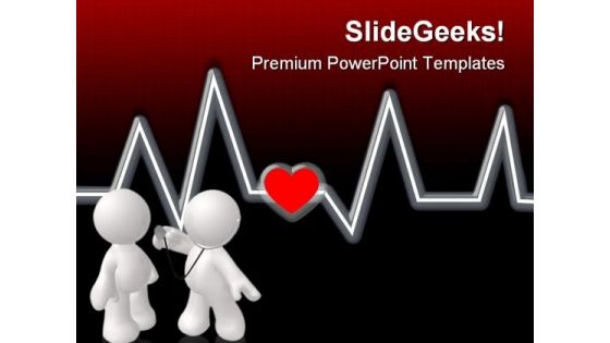 Checking Heartbeat Medical PowerPoint Templates And PowerPoint Backgrounds 0611