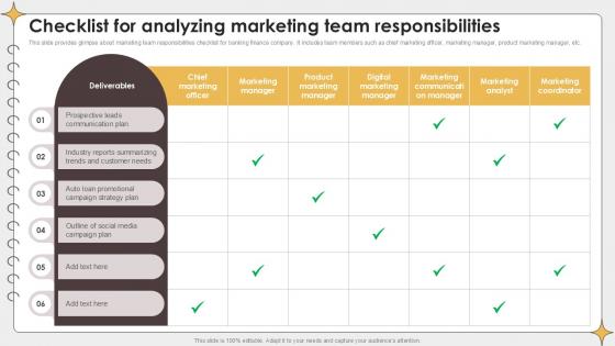 Checklist For Analyzing Marketing Planning Outreach Campaigns PPT Sample Checklist For Analyzing Marketing Planning Outreach Campaigns PPT Sample