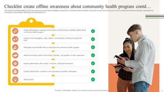Checklist To Create Online Awareness Building A Winning Community Outreach Strategy SS V