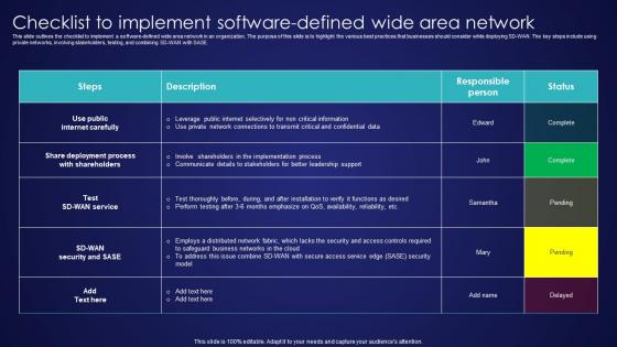 Checklist To Implement Software Defined Wide Area Network Wide Area Network Services Ideas Pdf Checklist To Implement Software Defined Wide Area Network Wide Area Network Services Ideas Pdf