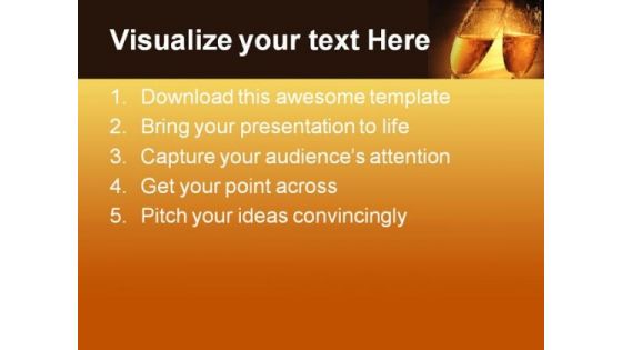 Cheers Festival PowerPoint Themes And PowerPoint Slides 0411