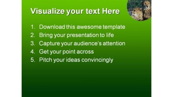 Cheetah Wild Cats Animals PowerPoint Themes And PowerPoint Slides 0211