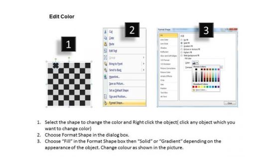 Chess Board Shape PowerPoint Presentation Template