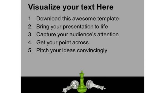 Chess King Win Game PowerPoint Templates And PowerPoint Themes 1012