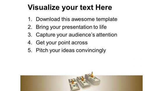 Chess Pieces Dollars PowerPoint Templates And PowerPoint Themes 1012