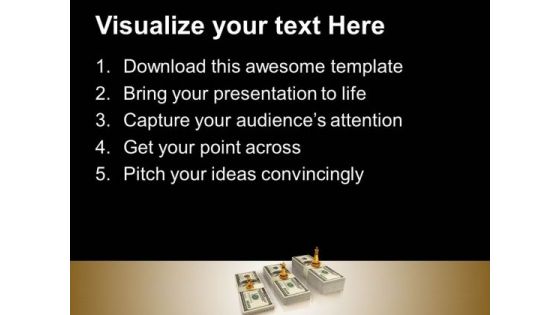 Chess Pieces Dollars PowerPoint Templates And PowerPoint Themes 1012