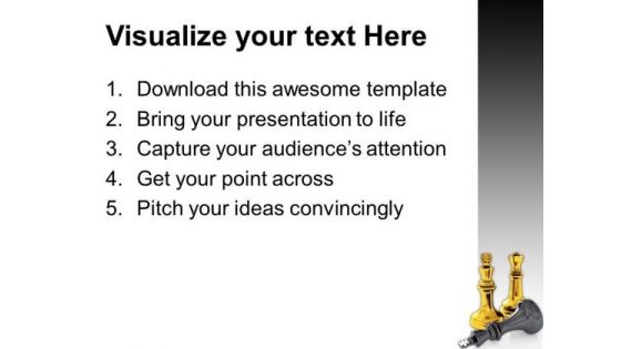 Chess Pieces Game Leadership PowerPoint Templates And PowerPoint Themes 1012