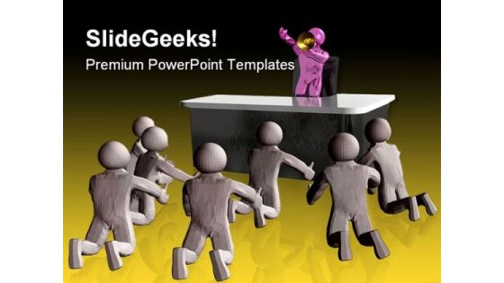 Chief Leadership Business PowerPoint Themes And PowerPoint Slides 0511