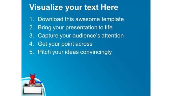 Chief Manager Business Concept PowerPoint Templates Ppt Backgrounds For Slides 0613