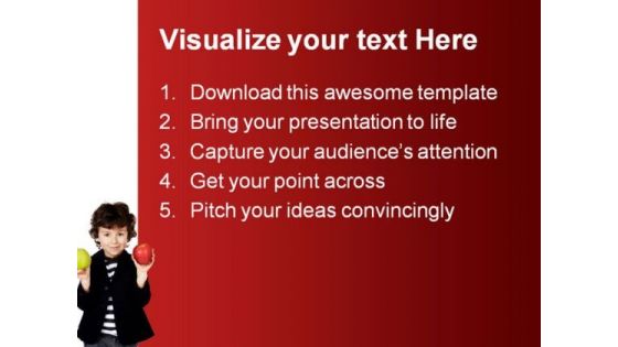 Child With Apple Food PowerPoint Themes And PowerPoint Slides 0511