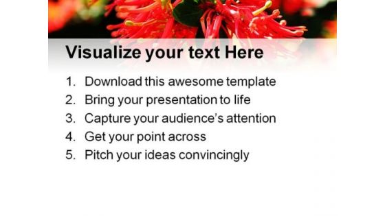 Chilean Fire Bush Nature PowerPoint Templates And PowerPoint Backgrounds 0311