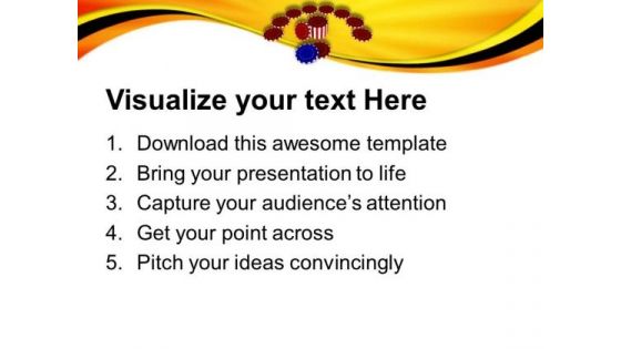Chips For Poker Entertainment PowerPoint Templates Ppt Backgrounds For Slides 0313