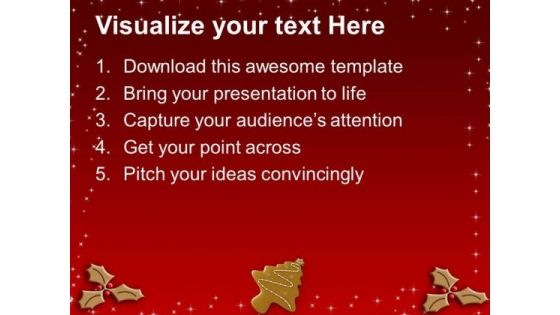 Chocolate Cookies Christmas Holidays PowerPoint Templates Ppt Backgrounds For Slides 1212
