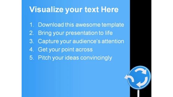 Choice Directions People PowerPoint Template 0910