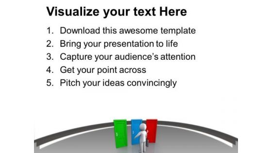 Choice Out Of Three Business Opportunties PowerPoint Templates Ppt Backgrounds For Slides 0513
