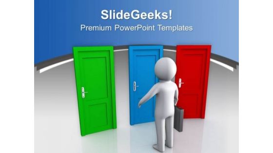 Choice Out Of Three Business Opportunties PowerPoint Templates Ppt Backgrounds For Slides 0513