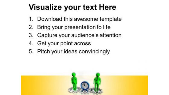 Choose A Right Gear On Time PowerPoint Templates Ppt Backgrounds For Slides 0713