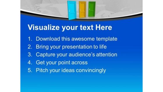 Choose Right Opportunity For Success PowerPoint Templates Ppt Backgrounds For Slides 0413