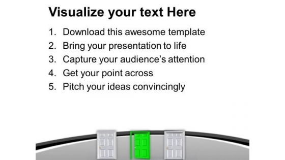 Choose Right Path For Success PowerPoint Templates Ppt Backgrounds For Slides 0513