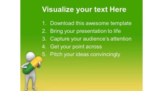 Choose Right Pill For Health PowerPoint Templates Ppt Backgrounds For Slides 0713