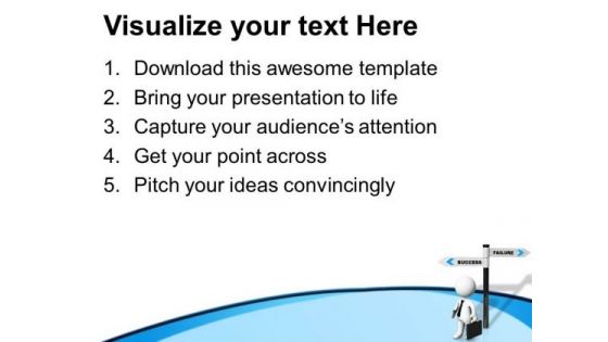 Choose The Path Of Success PowerPoint Templates Ppt Backgrounds For Slides 0713