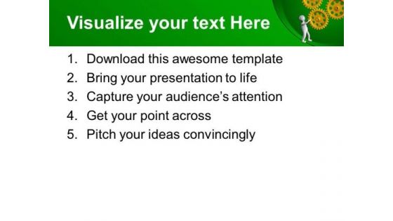 Choose The Right Gear And Get Success PowerPoint Templates Ppt Backgrounds For Slides 0713