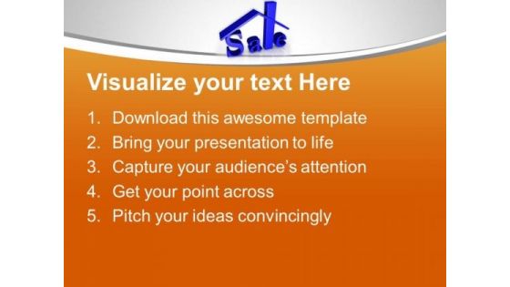 Choose The Right Property In Sale PowerPoint Templates Ppt Backgrounds For Slides 0413