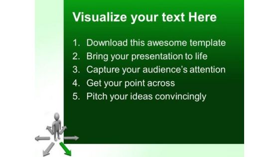 Choose Way Business PowerPoint Templates And PowerPoint Themes 0612