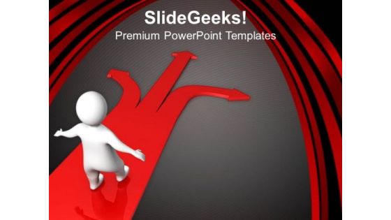 Choose Your Own Way Path Business Concept PowerPoint Templates Ppt Backgrounds For Slides 0313