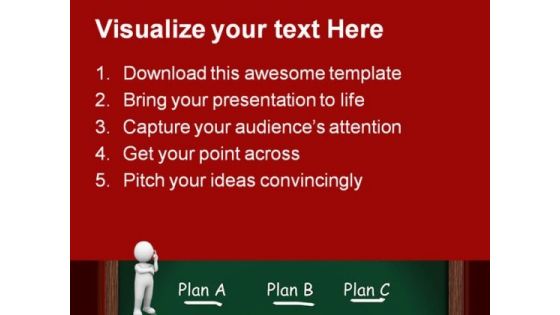 Choosing Plan Business PowerPoint Templates And PowerPoint Backgrounds 0511