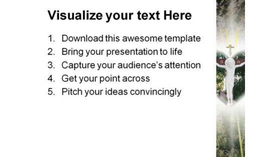 Christ Crucifix Abstract PowerPoint Themes And PowerPoint Slides 0811