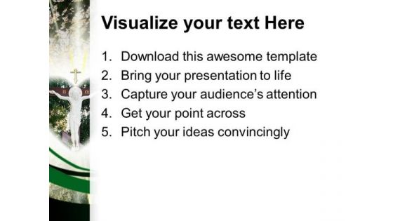 Christ Crucifix Religion PowerPoint Templates And PowerPoint Themes 0712