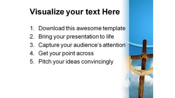 Christ Religion PowerPoint Template 0610