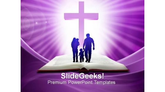 Christian Cross Family PowerPoint Templates And PowerPoint Themes 0812
