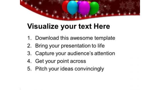 Christmas Balloons Events PowerPoint Templates Ppt Backgrounds For Slides 1112