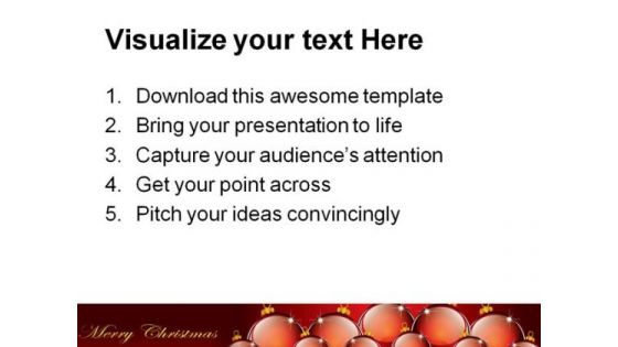Christmas Balls Background PowerPoint Templates And PowerPoint Backgrounds 1211