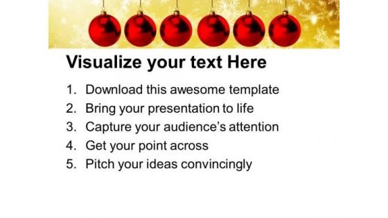 Christmas Baubles PowerPoint Templates Ppt Backgrounds For Slides 1112