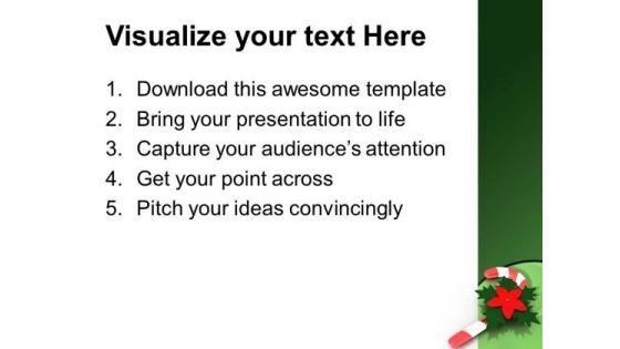 Christmas Candy Cane Holidays PowerPoint Templates Ppt Backgrounds For Slides 1212
