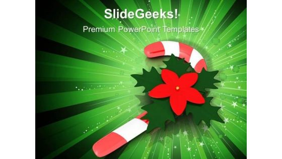 Christmas Candy Cane Holidays PowerPoint Templates Ppt Backgrounds For Slides 1212